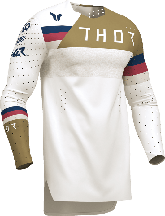 THOR Sportmode League Jersey - White and Copper, Size XL - Part 2910-8367 - Kelly Motorsports