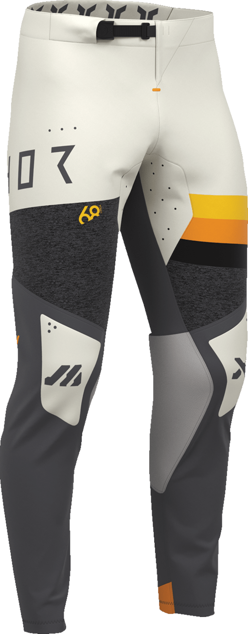 THOR Sportmode League Pants – Charcoal and Vintage White, US 34 – Part Number 2901-12281 - Kelly Motorsports