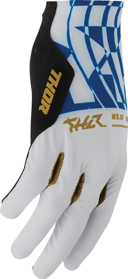 THOR Sportmode Mind Control Gloves- Light Gray/ Blue - Kelly Motorsports