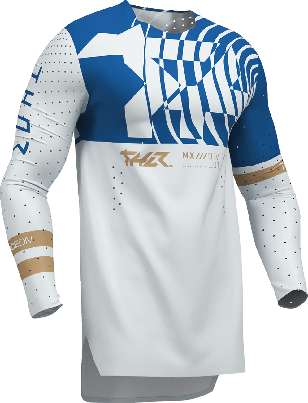 THOR Sportmode Mind Control Jersey 2XL - Light Gray/Blue - Part 2910-8771 - Kelly Motorsports