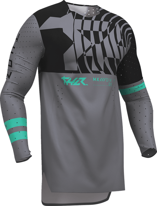 THOR Sportmode Mind Control Jersey - Charcoal/Black Large (Part No. 2910-8764) - Kelly Motorsports