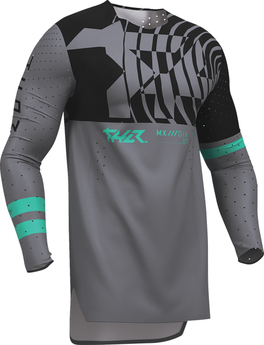 THOR Sportmode Mind Control Jersey XL 2910 - 8765 - Charcoal and Black Performance Riding Jersey - Kelly Motorsports