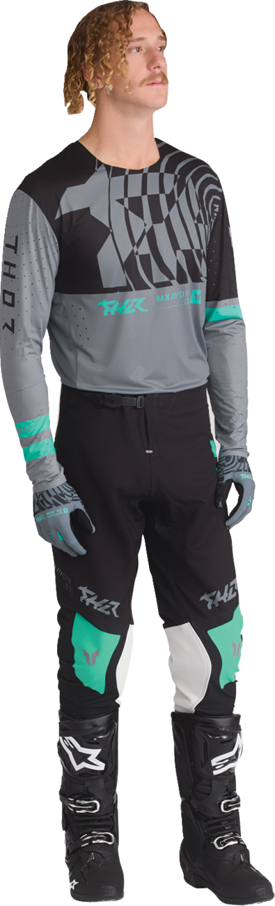 THOR Sportmode Mind Control Jersey XL 2910 - 8765 - Charcoal and Black Performance Riding Jersey - Kelly Motorsports