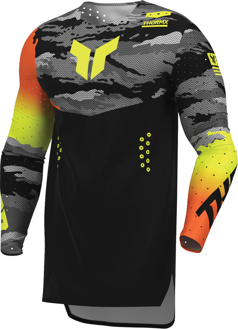 THOR Sportmode Recon LE Jersey - Black/Acid, Medium (Part No. 2910-9075) - Kelly Motorsports