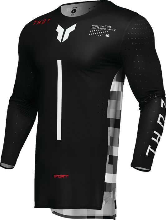 THOR Sportmode Riot Jersey 3XL - Black/Red | Lightweight Athletic Fit with 4-Way Stretch and Enhanced Breathability - Kelly Motorsports
