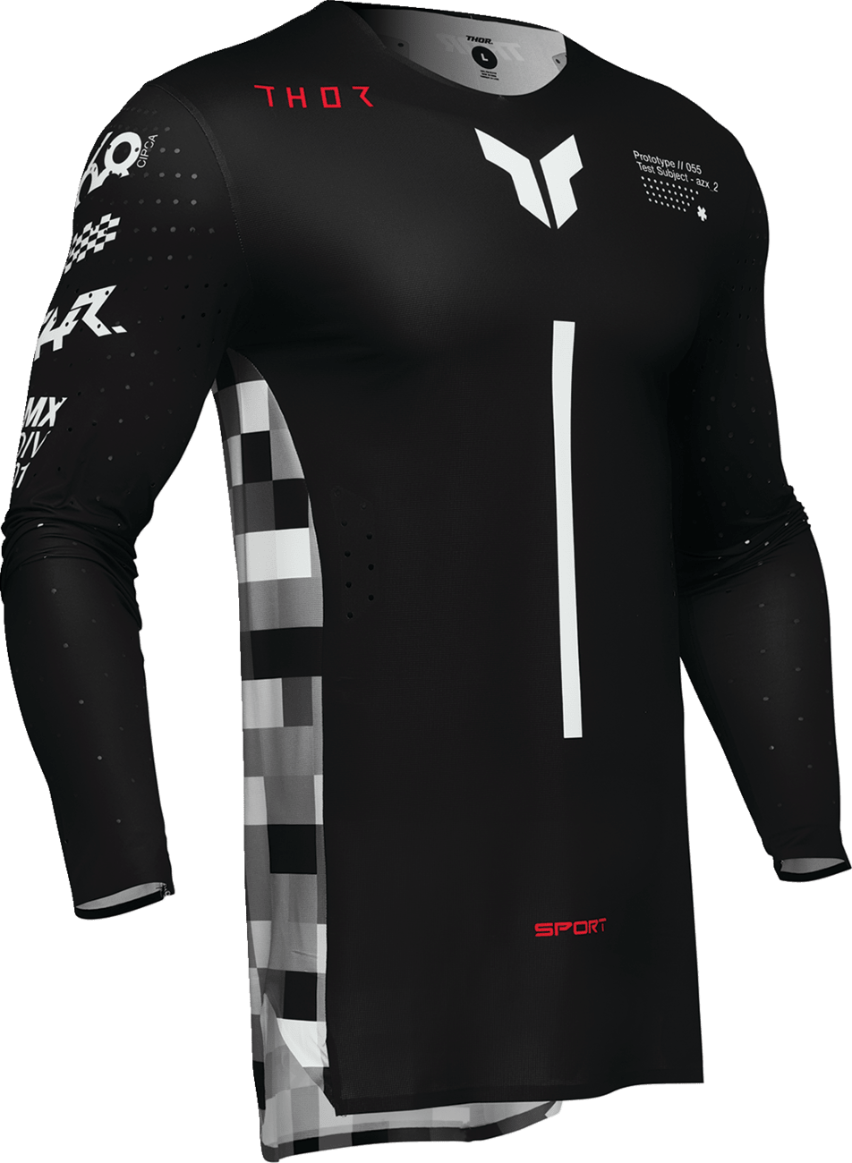 THOR Sportmode Riot Jersey 3XL - Black/Red | Lightweight Athletic Fit with 4-Way Stretch and Enhanced Breathability - Kelly Motorsports