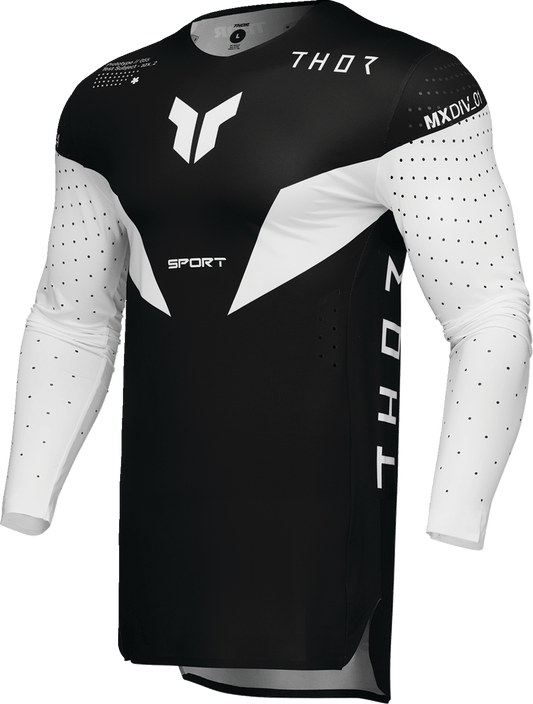 THOR Sportmode Strike Jersey 2XL - Black | Lightweight Athletic Performance - Kelly Motorsports