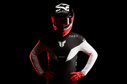 THOR Sportmode Strike Jersey Black 3XL - Lightweight Athletic Performance Top - Kelly Motorsports