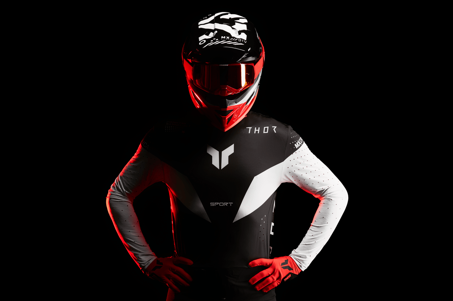 THOR Sportmode Strike Jersey - Black, Medium (Part Number 2910-8101) - Kelly Motorsports