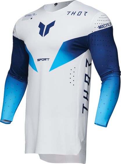 THOR Sportmode Strike Jersey Navy 3XL - Lightweight Athletic Fit with Enhanced Mobility - Kelly Motorsports
