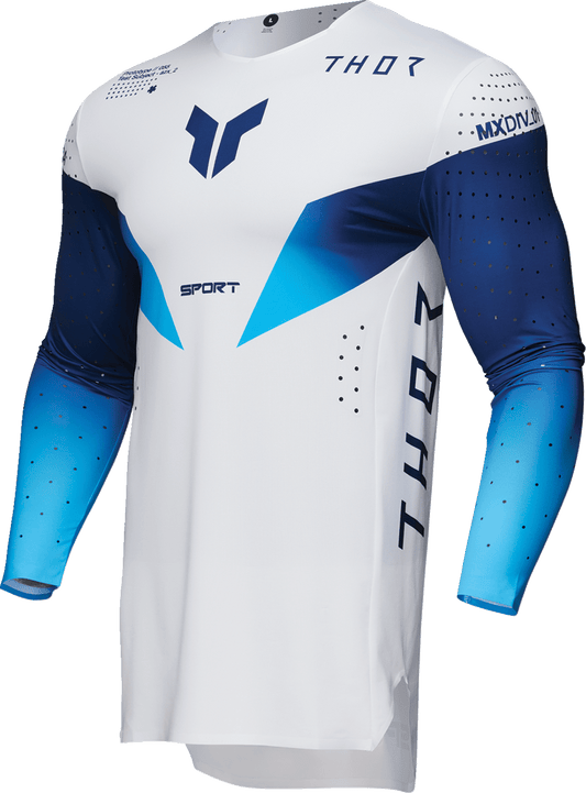THOR Sportmode Strike Jersey Navy 3XL - Lightweight Athletic Fit with Enhanced Mobility - Kelly Motorsports