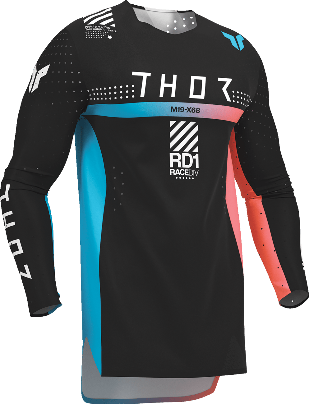 THOR Sportmode Synth Jersey - Black, Large, Part No. 2910-8372 - Kelly Motorsports