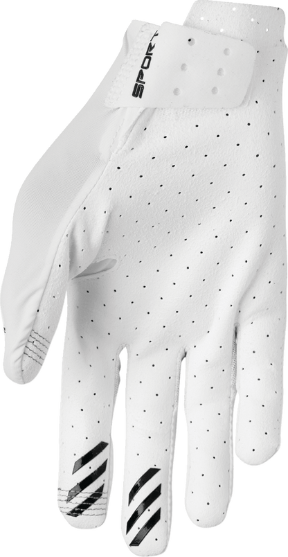 THOR Sportmode Vented Gloves - Iconic White, Small (Part No. 3330-8128) - Kelly Motorsports