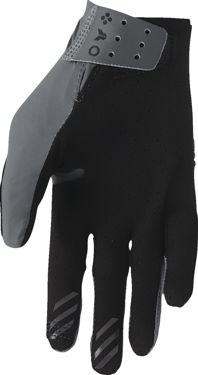 THOR Sportmode Vented Iconic Gloves – Charcoal, Medium (Part No. 3330-8297) - Kelly Motorsports