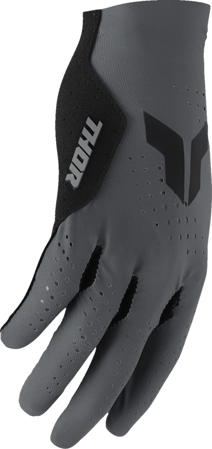 THOR Sportmode Vented Iconic Gloves – Charcoal, Medium (Part No. 3330-8297) - Kelly Motorsports