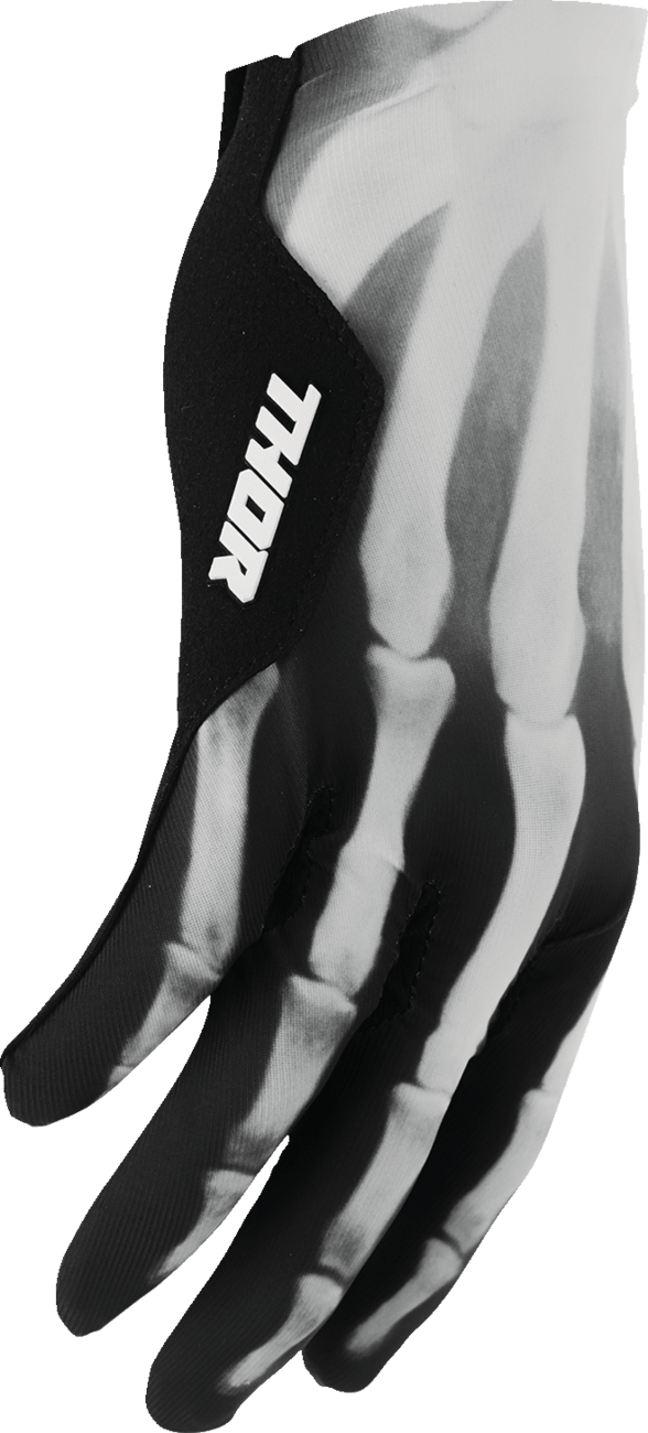 THOR Sportmode X-RAY Gloves - Black/White, Small - Model 3330-8290 - Kelly Motorsports