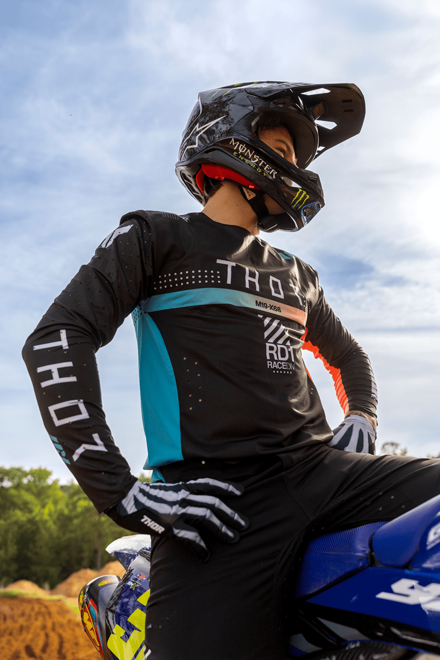 THOR Sportmode X-RAY Gloves Large by THOR - Black/White, Part 3330-8292 - Kelly Motorsports