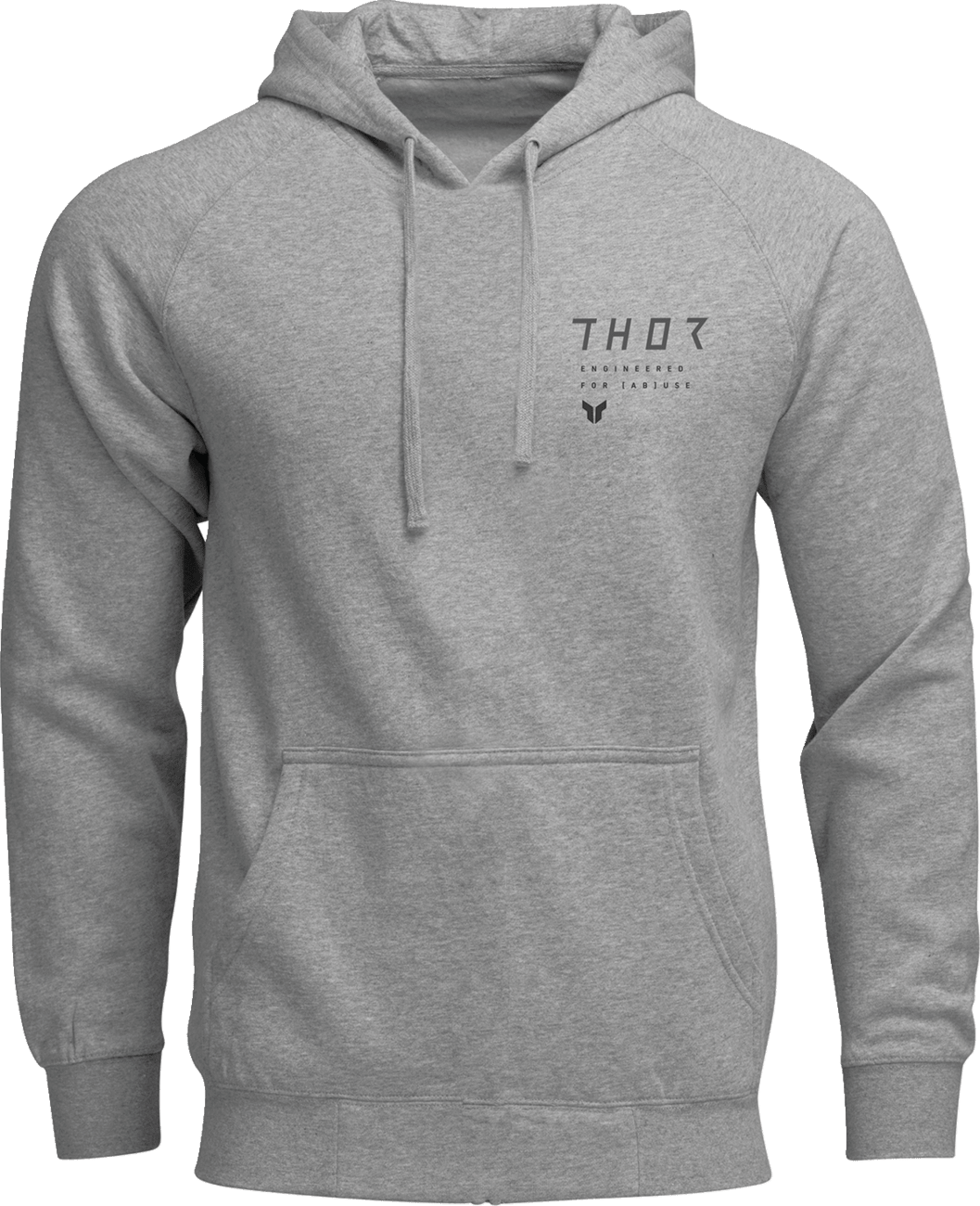 THOR Stamp Pullover Hoodie - Heather Gray, Medium - 3050-7223 - Kelly Motorsports