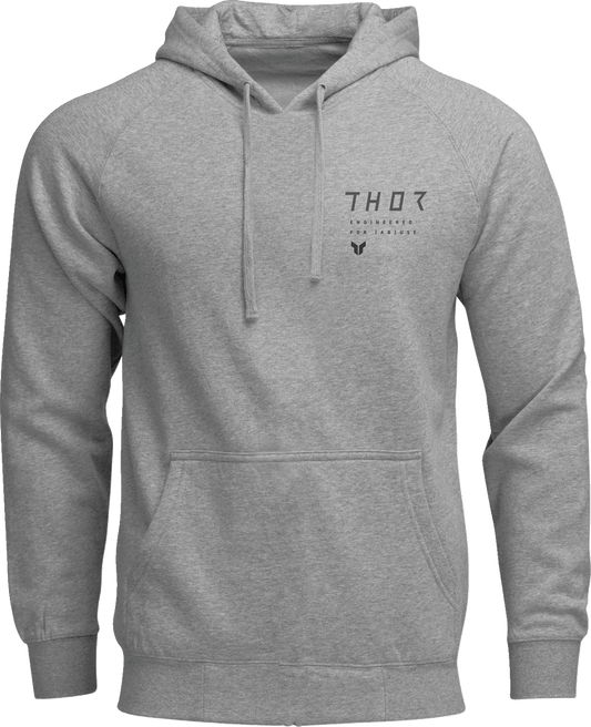 THOR Stamp Pullover Hoodie - Heather Gray, Medium - 3050-7223 - Kelly Motorsports