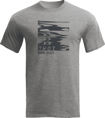 THOR Static Heather Gray T-Shirt - Small, 85% Cotton / 15% Viscose - Part 3030-25097 - Kelly Motorsports