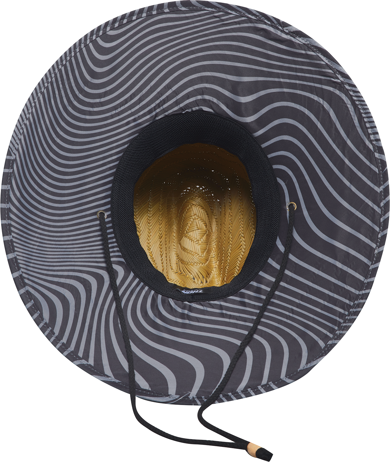 THOR Straw Hat - Tan 2501 - 4002 with Underbill Pattern and Drawstring Cord - Kelly Motorsports