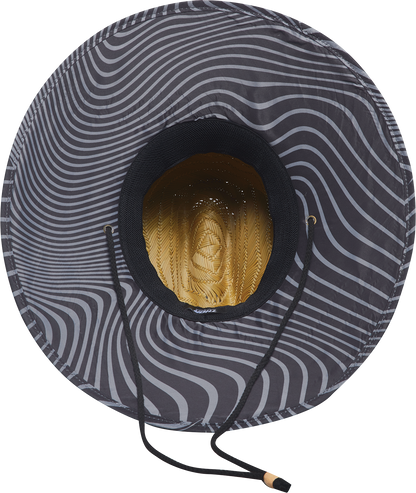THOR Straw Hat - Tan 2501 - 4002 with Underbill Pattern and Drawstring Cord - Kelly Motorsports