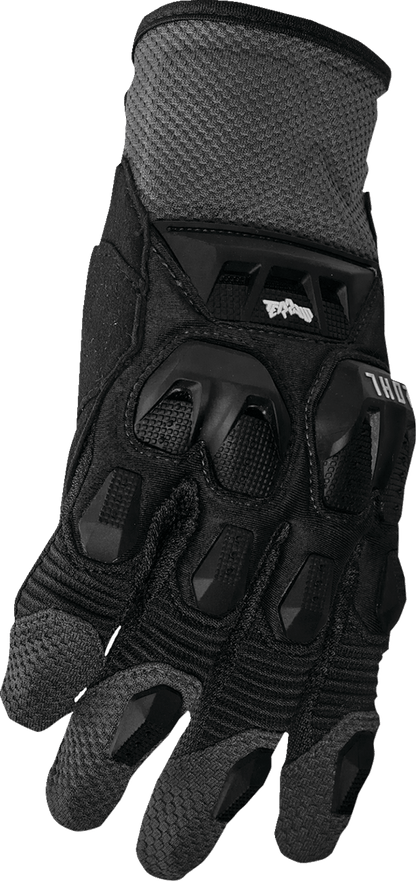 THOR Terrain Gloves Small by THOR - Durable Mesh and Airprene Construction, Touch Screen Compatible Palm - Kelly Motorsports