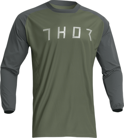 THOR Terrain Jersey 2XL - Army/Charcoal by THOR (Part No. 2910-7170) - Kelly Motorsports