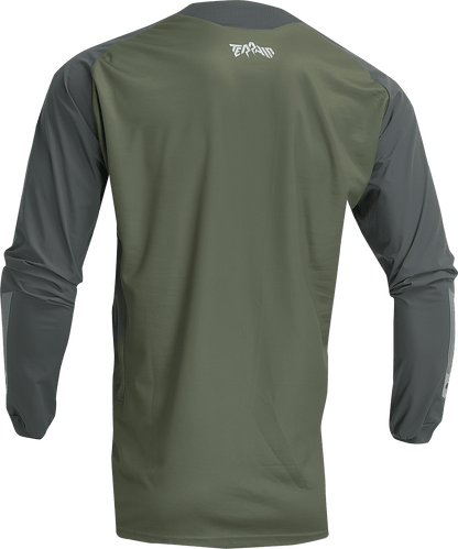 THOR Terrain Jersey 2XL - Army/Charcoal by THOR (Part No. 2910-7170) - Kelly Motorsports