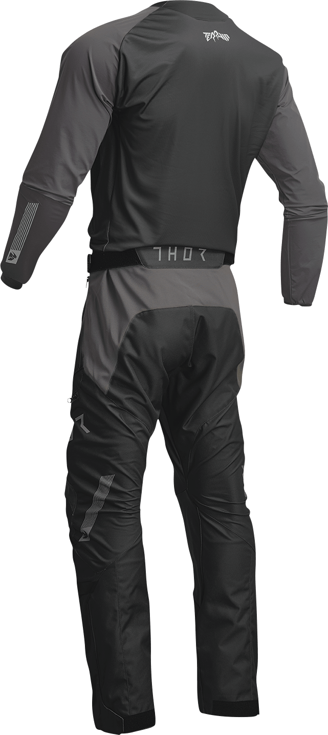 THOR Terrain Jersey Black/Charcoal Medium (Part Number 2910-7161) - Kelly Motorsports