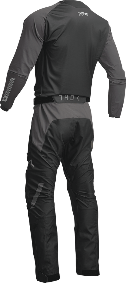 THOR Terrain Jersey Black/Charcoal Medium (Part Number 2910-7161) - Kelly Motorsports