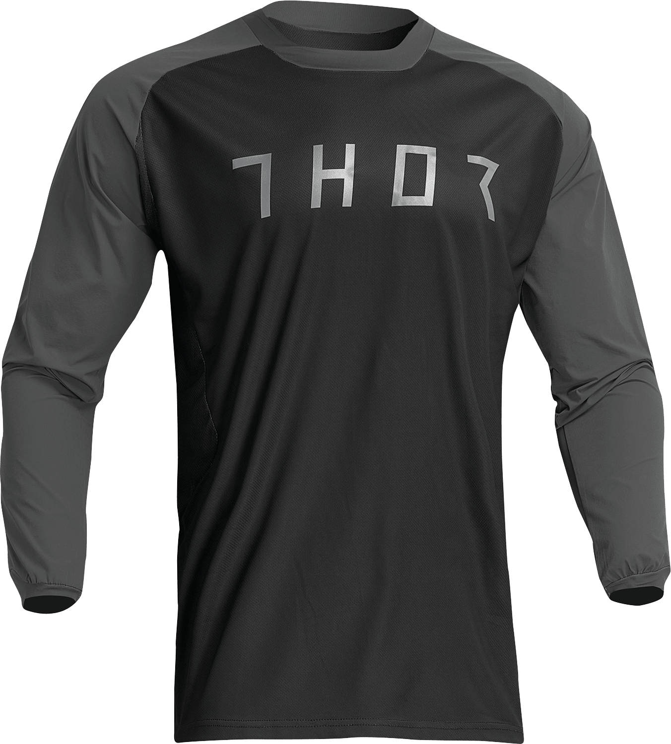 THOR Terrain Jersey Black/Charcoal Medium (Part Number 2910-7161) - Kelly Motorsports
