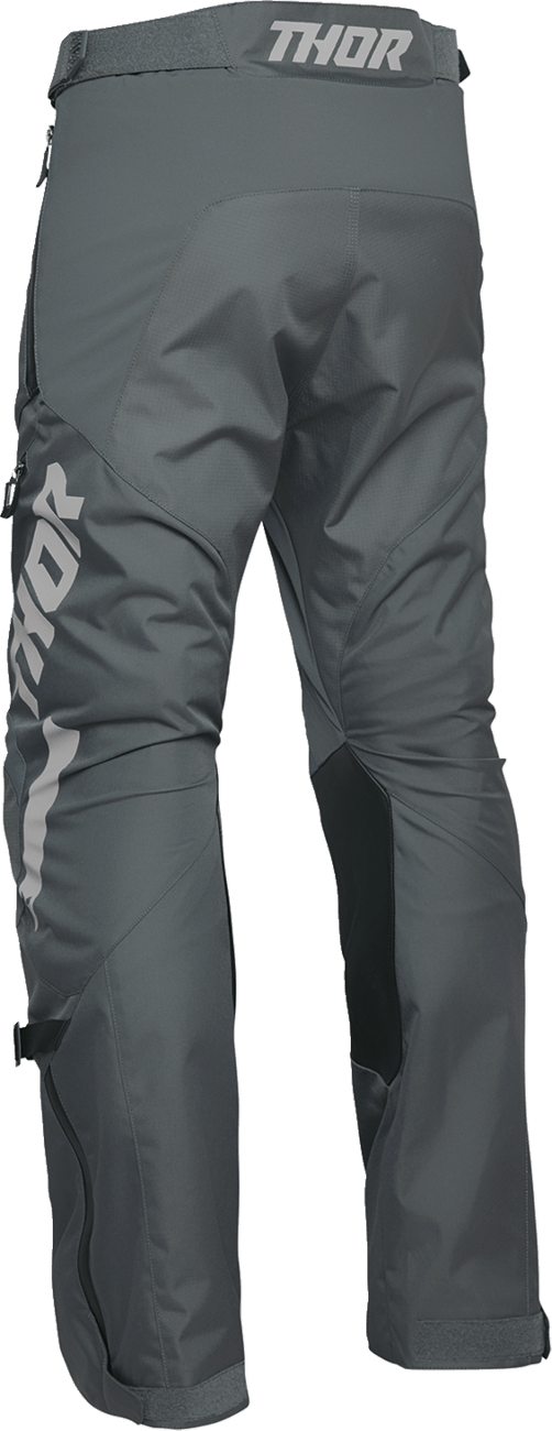 THOR Terrain Over-the-Boot Pants - Charcoal US 40 | Durable Motorcycle Riding Pants with Water-Resistant Features - Kelly Motorsports