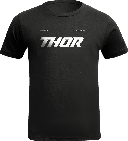 THOR Toddler Brave Black T-Shirt - 2T by THOR, Part Number 3032-3865 - Kelly Motorsports