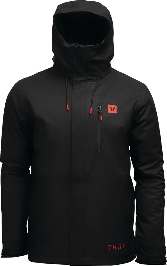 THOR Tour Jacket XL by THOR - Black with Water - Resistant Features and Hybrid Fit - Kelly Motorsports