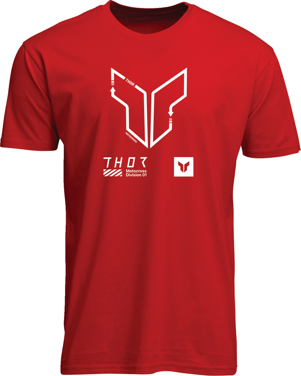 THOR Trax T-Shirt for Men - Red, 2XL - Part Number 3030-24563 - Kelly Motorsports