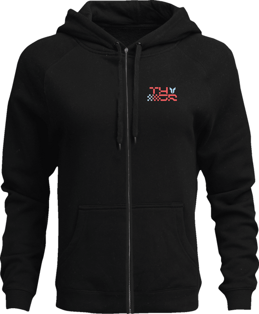 THOR Vantage Zip-Up Hoodie - Black - Medium by THOR - Part 3050-7228 - Kelly Motorsports