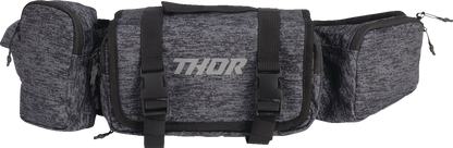THOR Vault Pack Chrome/Heather 3510 - 0173 Motorcycle Backpack with Built - in Tool Roll and Padded Waist Belt - Kelly Motorsports