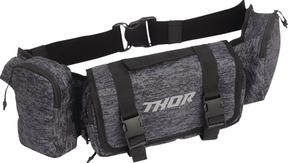 THOR Vault Pack Chrome/Heather 3510 - 0173 Motorcycle Backpack with Built - in Tool Roll and Padded Waist Belt - Kelly Motorsports