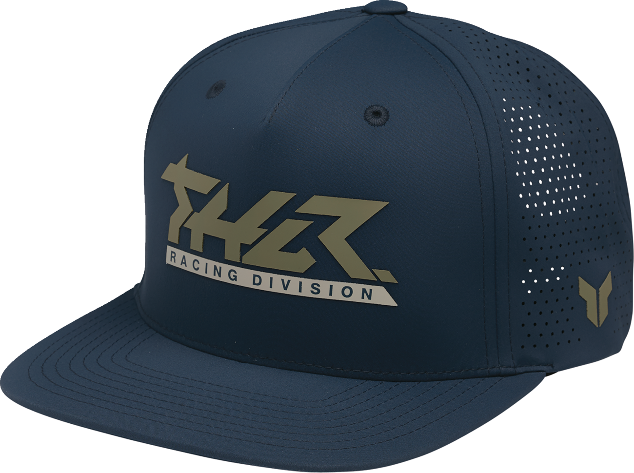 THOR Vert Hat Navy 2501 - 4462 with 3D Graphics and Perforated Back Panels - Kelly Motorsports