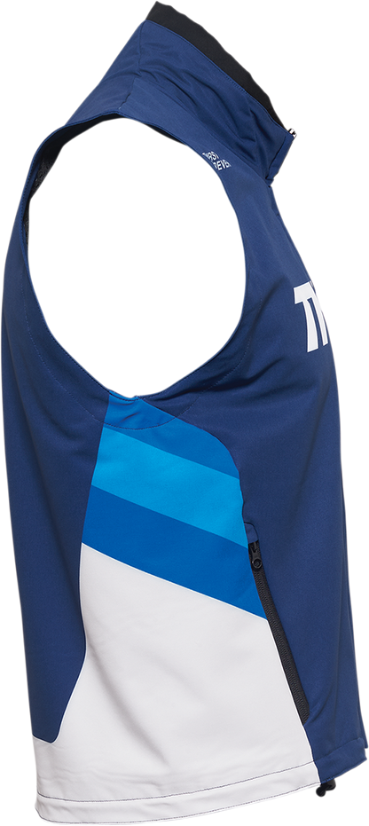 THOR Warmup Vest 2830 - 0602 - Navy/White, Medium - Kelly Motorsports