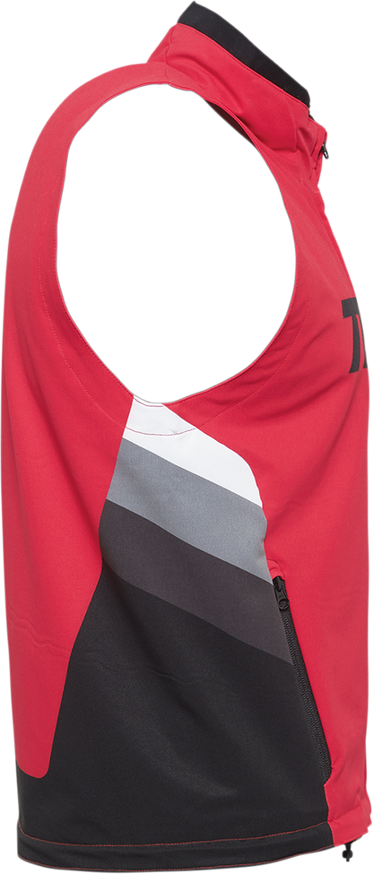 THOR Warmup Vest in Red and Black, Size XL - Part Number 2830 - 0592 - Kelly Motorsports