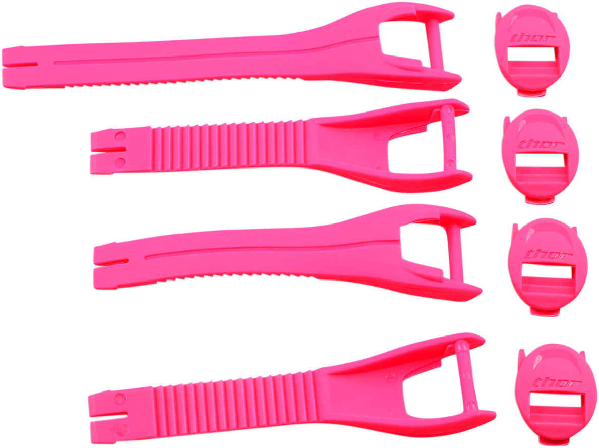 THOR Women's Blitz XP Boot Straps Replacement Kit - Pink, Size 5 - 8 (Part 3430 - 0857) - Kelly Motorsports