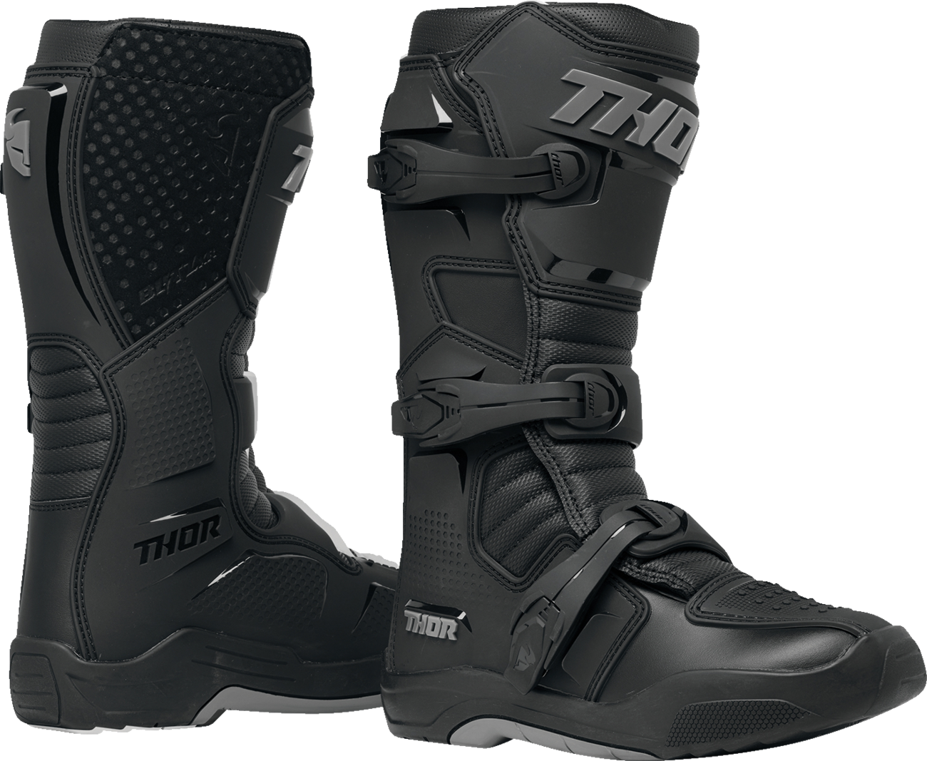 THOR Women's Blitz XR Boots - Black/Gray, US Size 6 (Part No. 3410 - 3143) - Kelly Motorsports