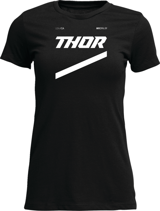 THOR Women's Brave T-Shirt in Black, Part Number 3031-4298 - Kelly Motorsports