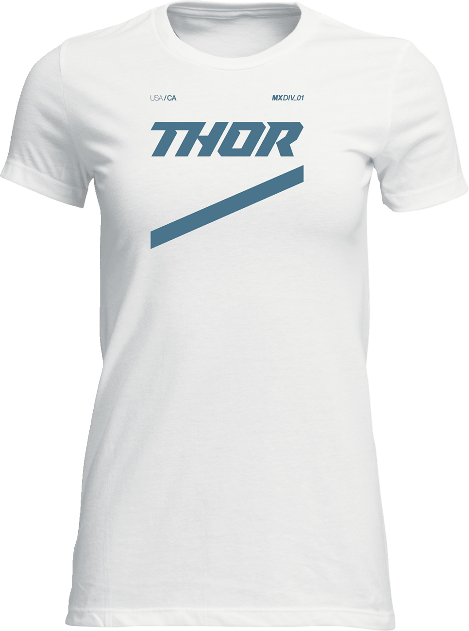 THOR Women's Brave T-Shirt - White, Part Number 3031-4295 - Kelly Motorsports