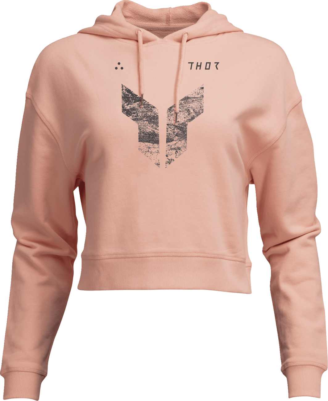 THOR Women's Iconic Pullover Crop Hoodie - Pink, Part Number 3051-1251 - Kelly Motorsports