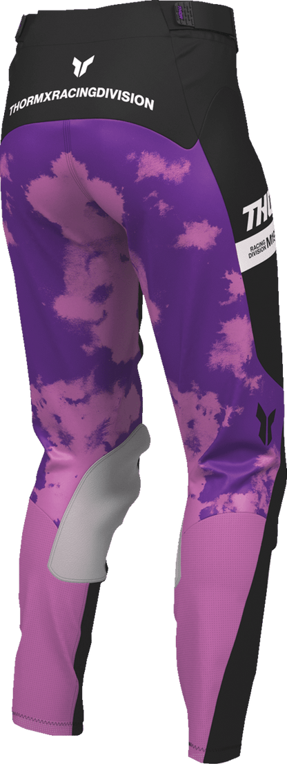 THOR Women's Launchmode Bleach Pants - Black and Orchid, US 11/12 - Part Number 2902-0429 - Kelly Motorsports