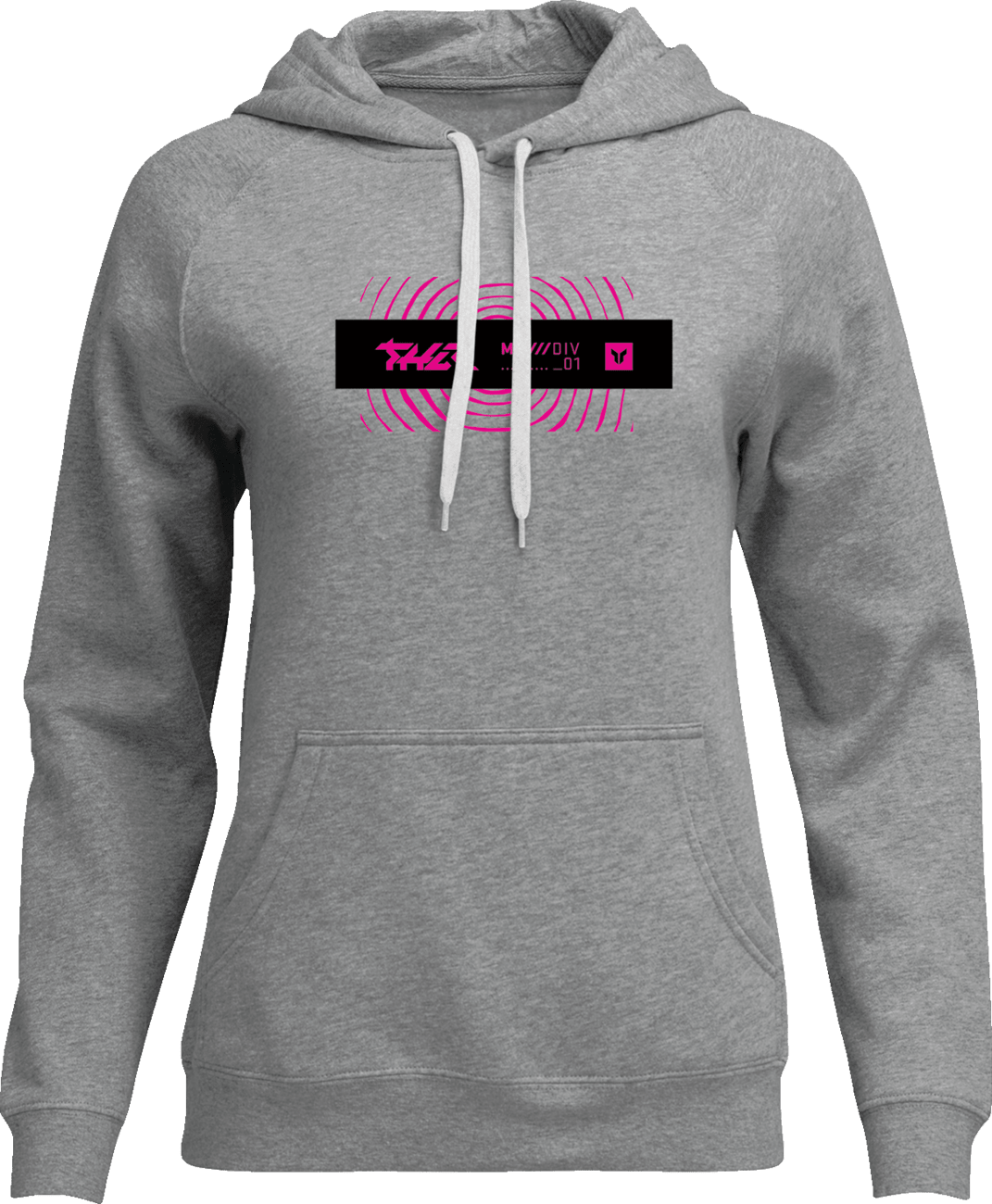 THOR Women's Mind Control Pullover Hoodie - Heather Gray, Part 3051-1259 - Kelly Motorsports