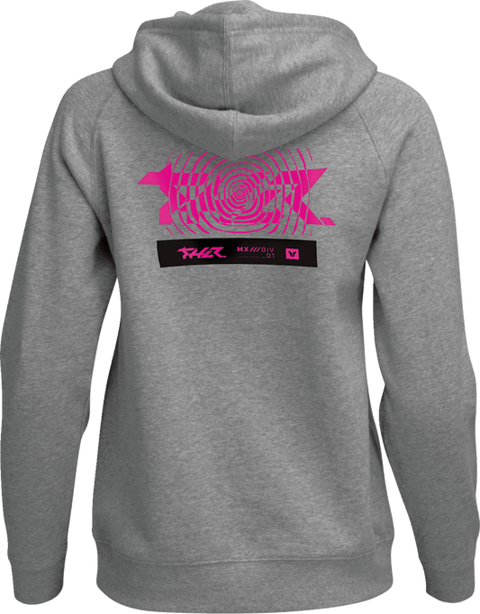 THOR Women's Mind Control Pullover Hoodie Heather Gray XL 3051-1260 - Kelly Motorsports